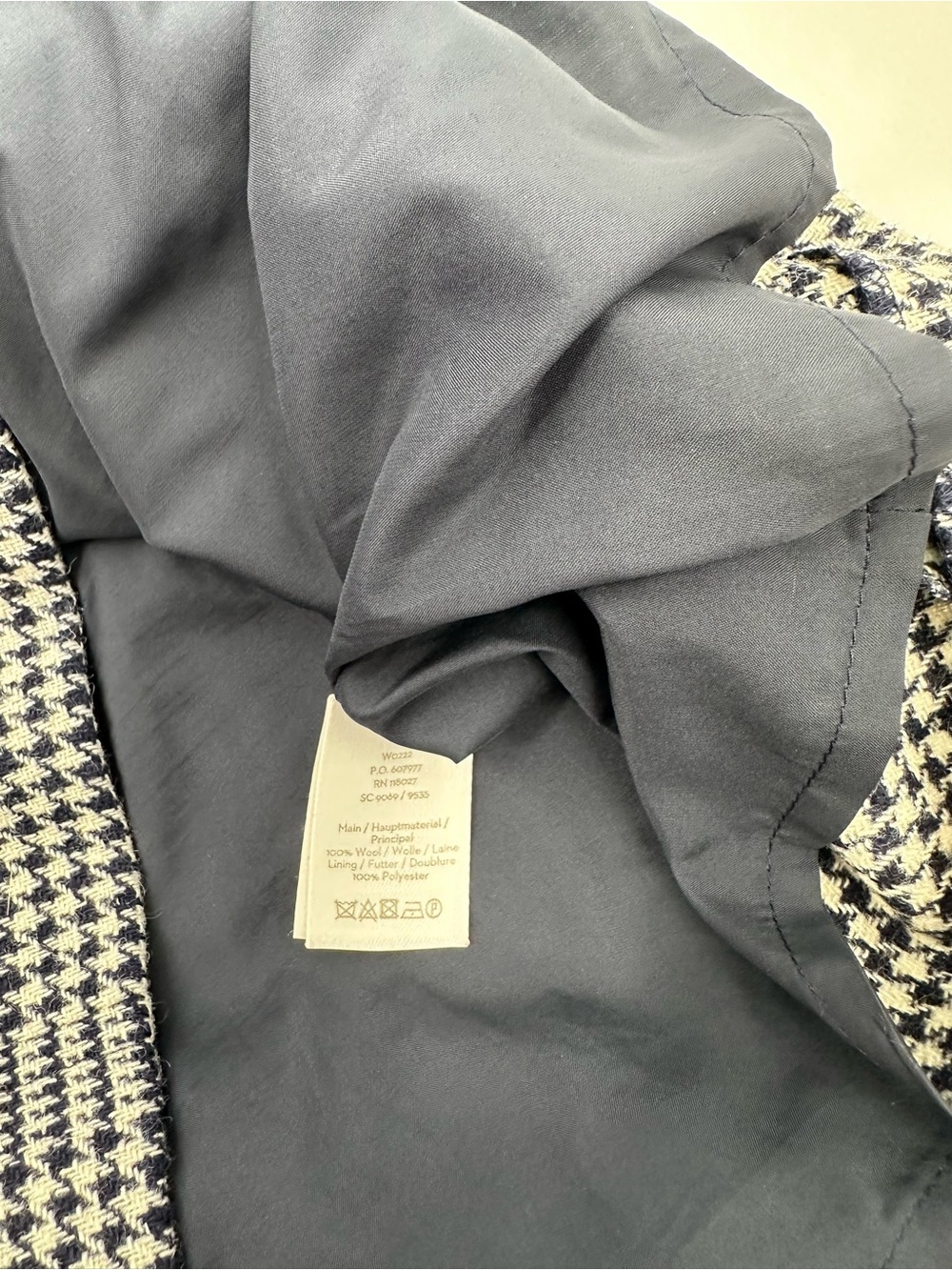 Boden British Tweed Wool Dress 6R Houndstooth Plaid Sheath Preppy Office 1455 - Picture 10 of 10